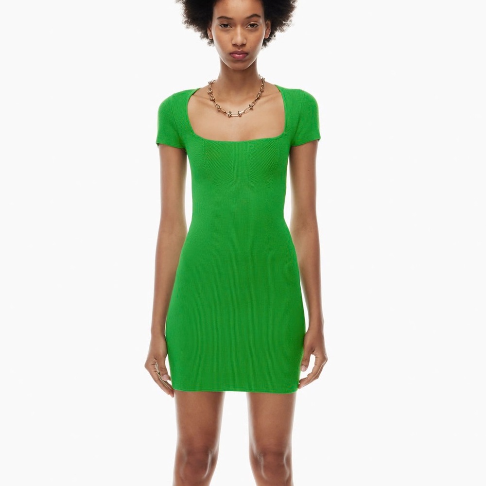Babaton / Aritzia Green Mini Dress